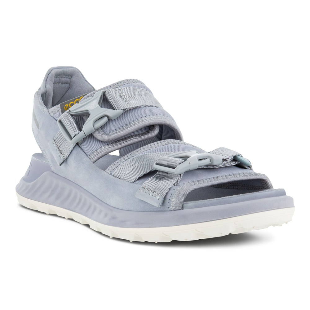 ECCO Womens Sandals Grey - Exowrap 2S Buckle - RZU-704258